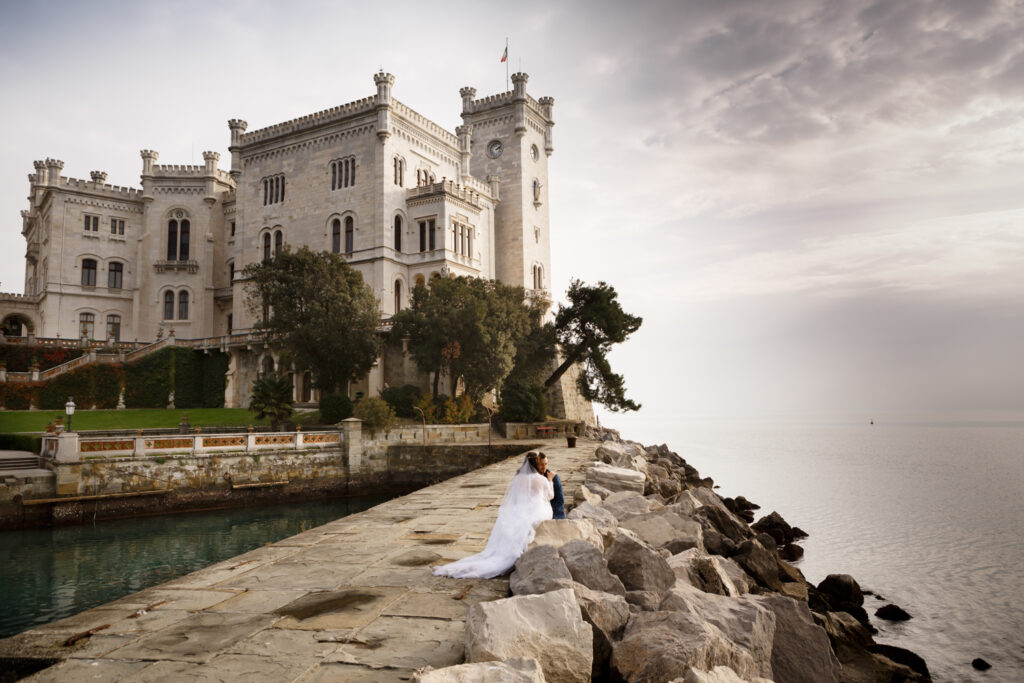 Miglior fotografo di matrimonio Castello di Miramare
